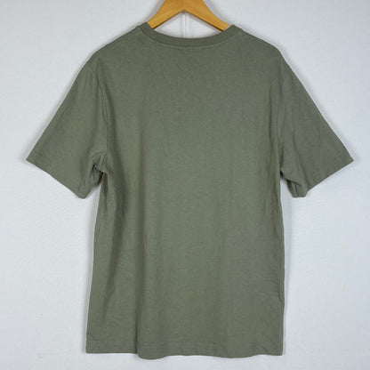 【中古品】【メンズ】 MAISON KITSUNE メゾン キツネ HANDWRITING COMFORT TEE MM00126KJ7025 ハンドライティング コンフォート Tシャツ 半袖 トップス 141-260614-sa-01-tei サイズ：XS カラー：カーキ 万代Net店
