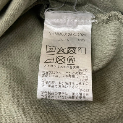 【中古品】【メンズ】 MAISON KITSUNE メゾン キツネ HANDWRITING COMFORT TEE MM00126KJ7025 ハンドライティング コンフォート Tシャツ 半袖 トップス 141-260614-sa-01-tei サイズ：XS カラー：カーキ 万代Net店