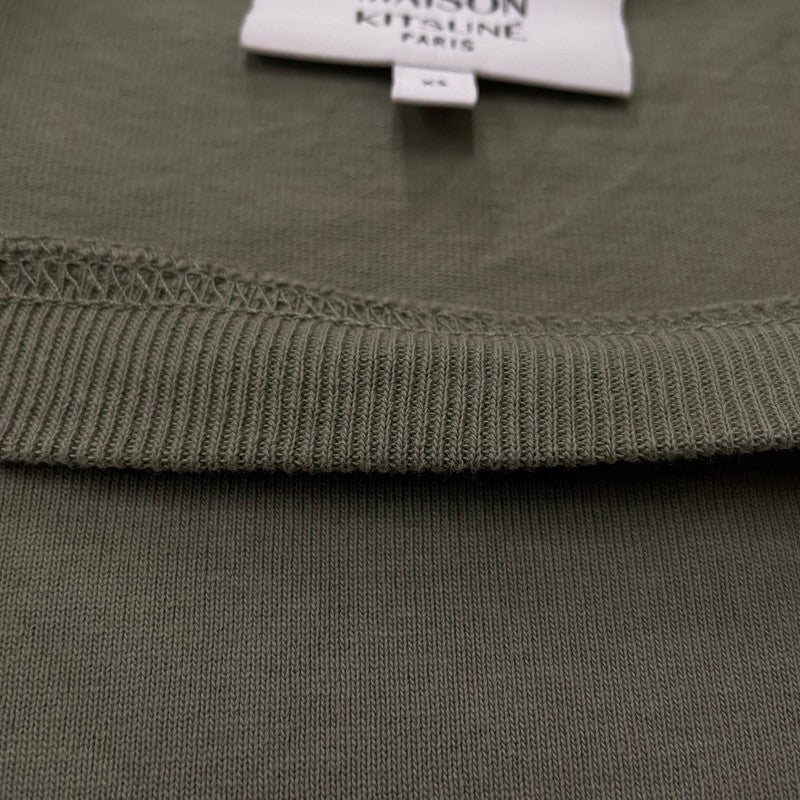 【中古品】【メンズ】 MAISON KITSUNE メゾン キツネ HANDWRITING COMFORT TEE MM00126KJ7025 ハンドライティング コンフォート Tシャツ 半袖 トップス 141-260614-sa-01-tei サイズ：XS カラー：カーキ 万代Net店