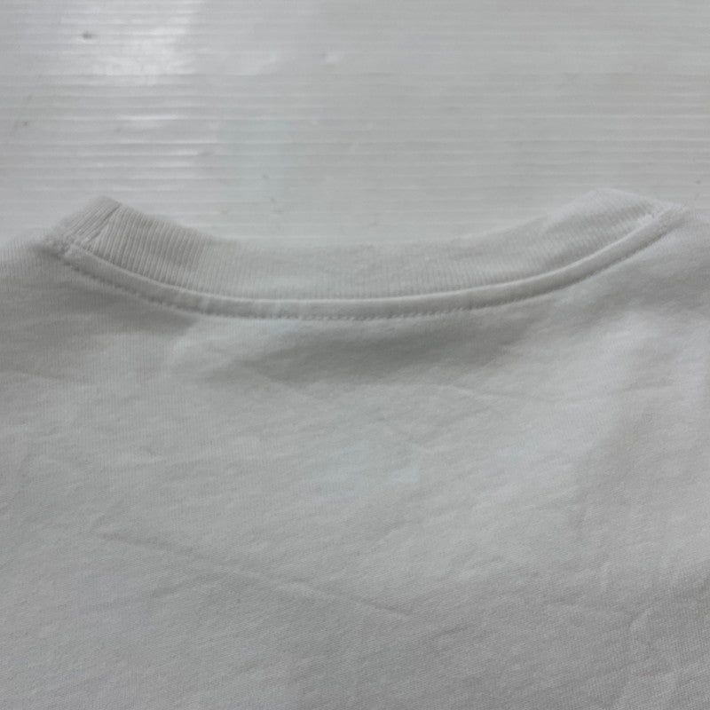【中古品】【メンズ】 MAISON KITSUNE メゾン キツネ HANDWRITING TEE MM00126KJ7025 ハンドライティング コンフォート Tシャツ 半袖 トップス 141-260614-sa-04-tei サイズ：XS カラー：ホワイト 万代Net店