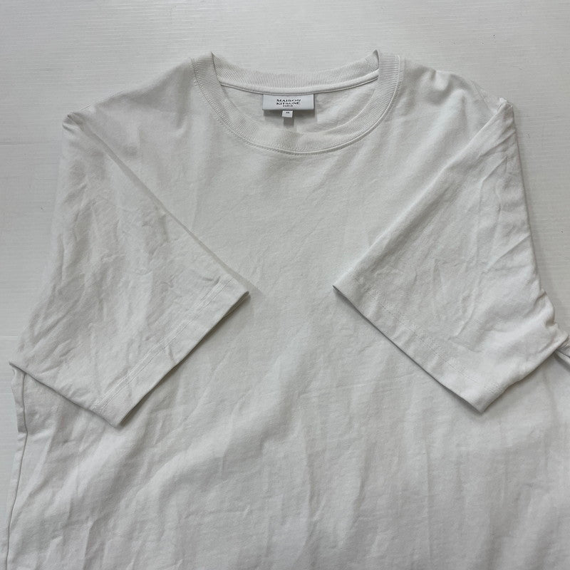 【中古品】【メンズ】 MAISON KITSUNE メゾン キツネ HANDWRITING TEE MM00126KJ7025 ハンドライティング コンフォート Tシャツ 半袖 トップス 141-260614-sa-04-tei サイズ：XS カラー：ホワイト 万代Net店