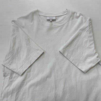 【中古品】【メンズ】 MAISON KITSUNE メゾン キツネ HANDWRITING TEE MM00126KJ7025 ハンドライティング コンフォート Tシャツ 半袖 トップス 141-260614-sa-04-tei サイズ：XS カラー：ホワイト 万代Net店