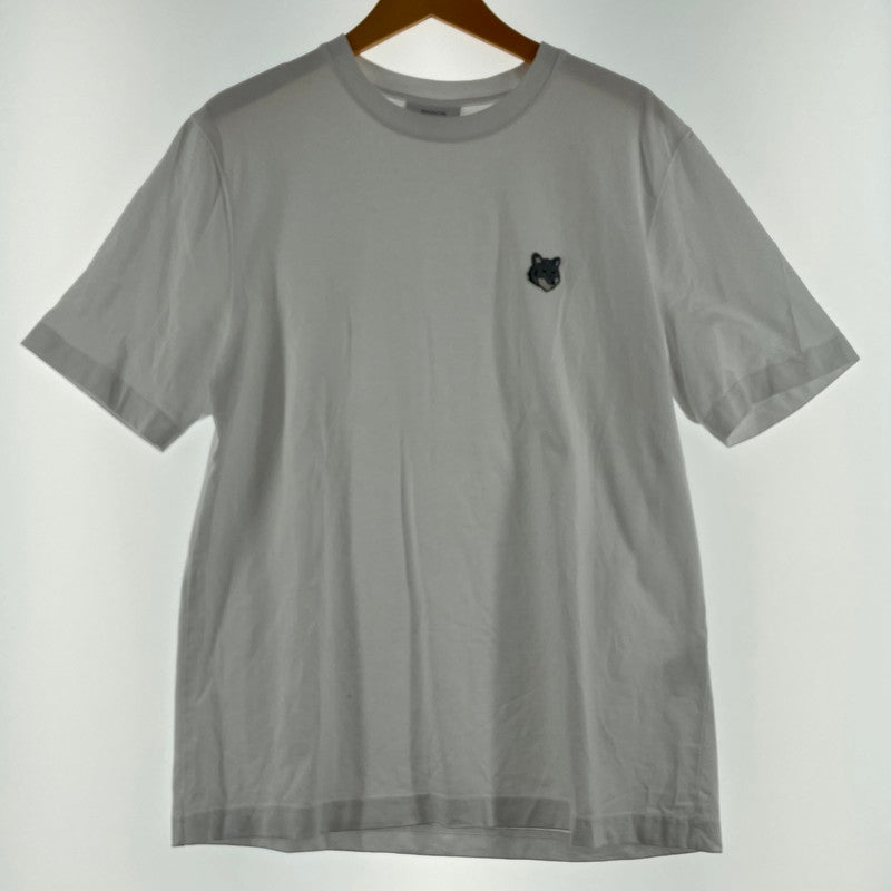 【中古品】【メンズ】 MAISON KITSUNE メゾン キツネ FOX HEAD PM00108KJ7025 フォックスヘッド Tシャツ 半袖 トップス 141-260614-sa-03-tei サイズ：XS カラー：ホワイト 万代Net店