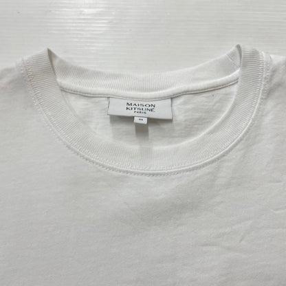 【中古品】【メンズ】 MAISON KITSUNE メゾン キツネ FOX HEAD PM00108KJ7025 フォックスヘッド Tシャツ 半袖 トップス 141-260614-sa-03-tei サイズ：XS カラー：ホワイト 万代Net店