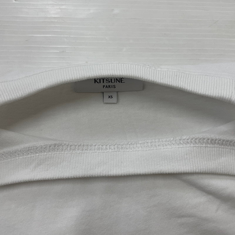 【中古品】【メンズ】 MAISON KITSUNE メゾン キツネ FOX HEAD PM00108KJ7025 フォックスヘッド Tシャツ 半袖 トップス 141-260614-sa-03-tei サイズ：XS カラー：ホワイト 万代Net店