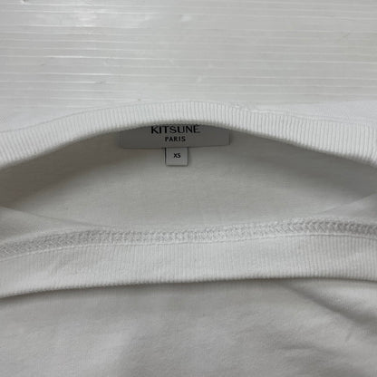 【中古品】【メンズ】 MAISON KITSUNE メゾン キツネ FOX HEAD PM00108KJ7025 フォックスヘッド Tシャツ 半袖 トップス 141-260614-sa-03-tei サイズ：XS カラー：ホワイト 万代Net店