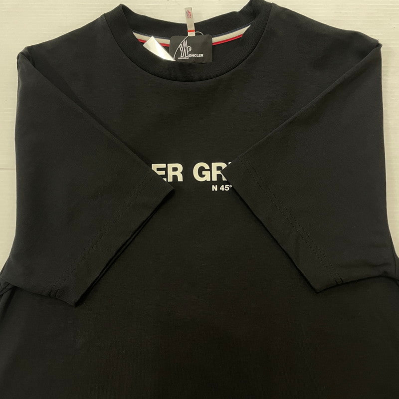 【中古品】【メンズ】 MONCLER モンクレール GRENOBLE TEE L10978C00017 グルノーブル Ｔシャツ 半袖 トップス 141-260614-sa-02-tei サイズ：S カラー：ブラック 万代Net店