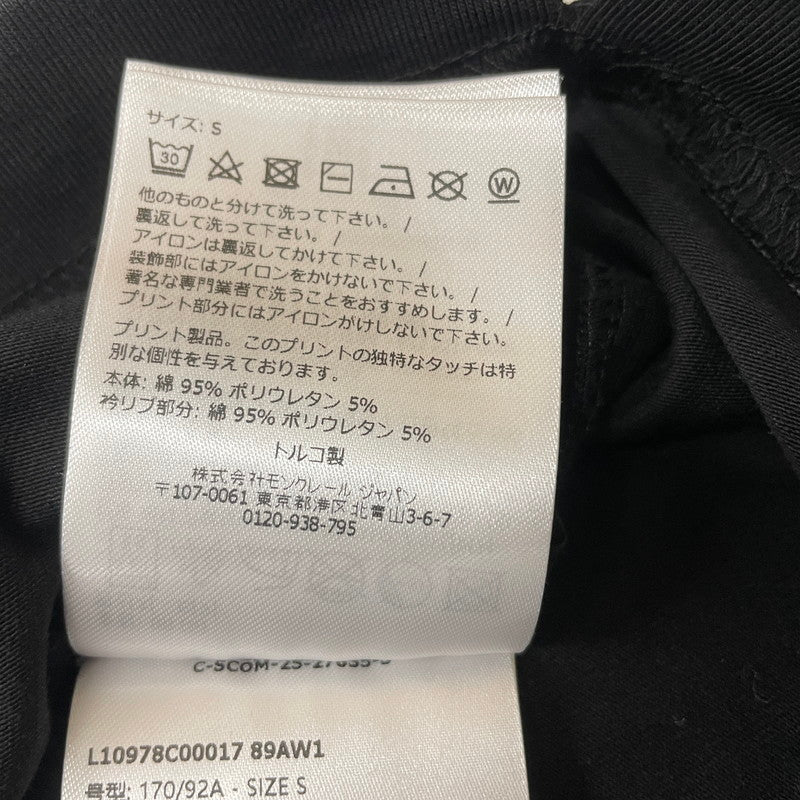 【中古品】【メンズ】 MONCLER モンクレール GRENOBLE TEE L10978C00017 グルノーブル Ｔシャツ 半袖 トップス 141-260614-sa-02-tei サイズ：S カラー：ブラック 万代Net店