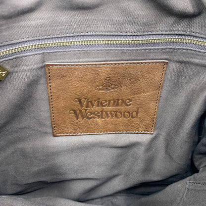 【中古品】【メンズ】 Vivienne Westwood ヴィヴィアン・ウエストウッド ORB SHOULDER BAG オーブ ショルダーバッグ カバン レザーバッグ 188-260723-ko-04-tei カラー：ブラウン 万代Net店
