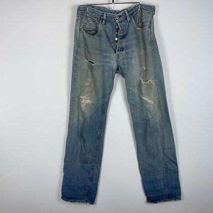 【現状渡し品】【メンズ】 LEVI'S リーバイス 501XX DENIM PANTS 55501-0014 501ダブルエックス デニムパンツ ボトムス 1955年 モデル 復刻 ジーンズ 156-260614-sa-08-tei サイズ：36 カラー：インディゴ 万代Net店