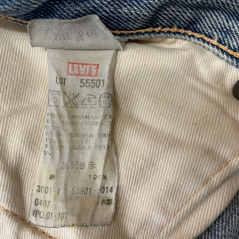 【現状渡し品】【メンズ】 LEVI'S リーバイス 501XX DENIM PANTS 55501-0014 501ダブルエックス デニムパンツ ボトムス 1955年 モデル 復刻 ジーンズ 156-260614-sa-08-tei サイズ：36 カラー：インディゴ 万代Net店