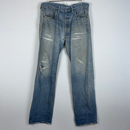 【現状渡し品】【メンズ】 LEVI'S リーバイス 501XX DENIM PANTS LOT55501 501ダブルエックス デニムパンツ ボトムス ジーンズ 1955年 モデル 復刻 156-260614-sa-07-tei サイズ：不明 カラー：インディゴ 万代Net店