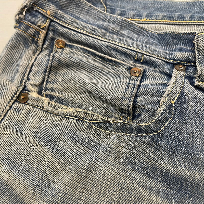 【現状渡し品】【メンズ】 LEVI'S リーバイス 501XX DENIM PANTS LOT55501 501ダブルエックス デニムパンツ ボトムス ジーンズ 1955年 モデル 復刻 156-260614-sa-07-tei サイズ：不明 カラー：インディゴ 万代Net店