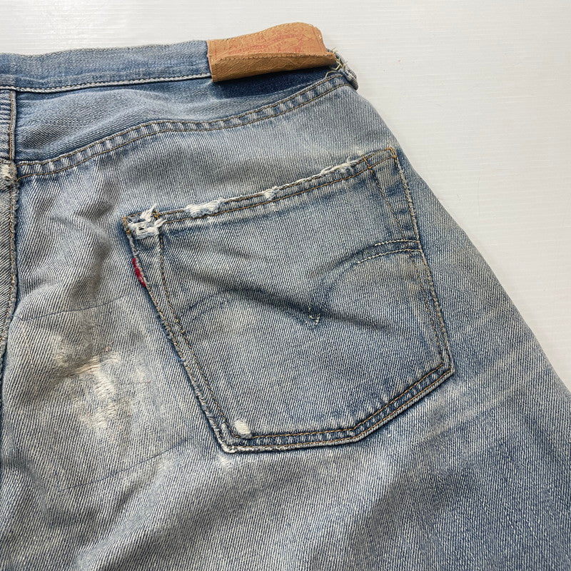 【現状渡し品】【メンズ】 LEVI'S リーバイス 501XX DENIM PANTS LOT55501 501ダブルエックス デニムパンツ ボトムス ジーンズ 1955年 モデル 復刻 156-260614-sa-07-tei サイズ：不明 カラー：インディゴ 万代Net店