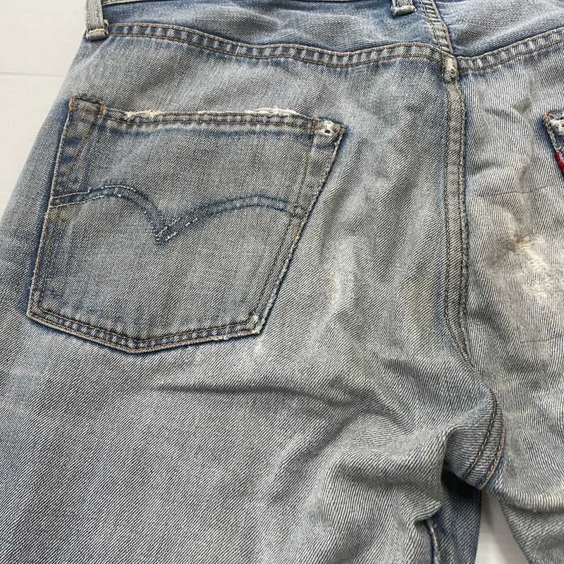 【現状渡し品】【メンズ】 LEVI'S リーバイス 501XX DENIM PANTS LOT55501 501ダブルエックス デニムパンツ ボトムス ジーンズ 1955年 モデル 復刻 156-260614-sa-07-tei サイズ：不明 カラー：インディゴ 万代Net店