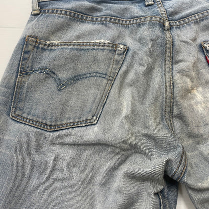 【現状渡し品】【メンズ】 LEVI'S リーバイス 501XX DENIM PANTS LOT55501 501ダブルエックス デニムパンツ ボトムス ジーンズ 1955年 モデル 復刻 156-260614-sa-07-tei サイズ：不明 カラー：インディゴ 万代Net店