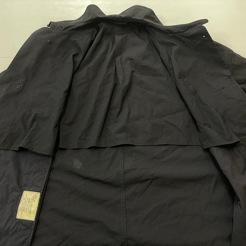 【現状渡し品】【メンズ】 U.S.ARMY ユーエスアーミ 80's RAIN COAT VINTAGE 8405-00-204-3594 80年代 レインコート アウター ヴィンテージ アメリカ軍 145-260614-sa-06-tei サイズ：L カラー：ブラック 万代Net店