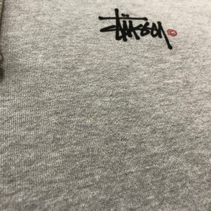 【中古品】【メンズ】 STUSSY ステューシー LOGO HOODIE ロゴ フーディ トップス プルーオーバー 142-260702-sa-20-tei サイズ：L カラー：グレー 万代Net店