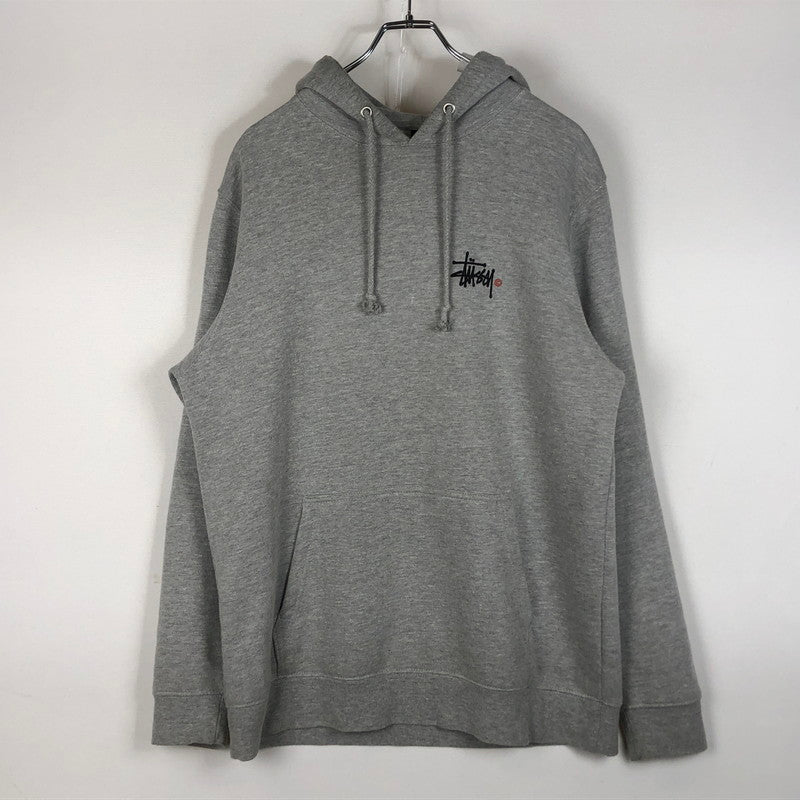 【中古品】【メンズ】 STUSSY ステューシー LOGO HOODIE ロゴ フーディ トップス プルーオーバー 142-260702-sa-20-tei サイズ：L カラー：グレー 万代Net店