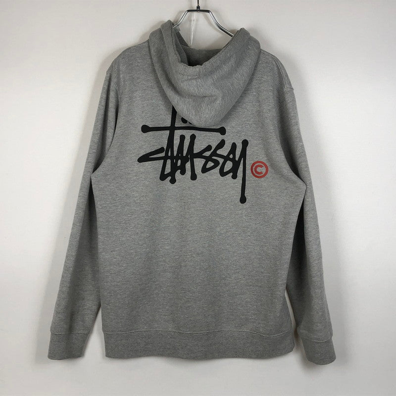 【中古品】【メンズ】 STUSSY ステューシー LOGO HOODIE ロゴ フーディ トップス プルーオーバー 142-260702-sa-20-tei サイズ：L カラー：グレー 万代Net店
