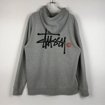 【中古品】【メンズ】 STUSSY ステューシー LOGO HOODIE ロゴ フーディ トップス プルーオーバー 142-260702-sa-20-tei サイズ：L カラー：グレー 万代Net店