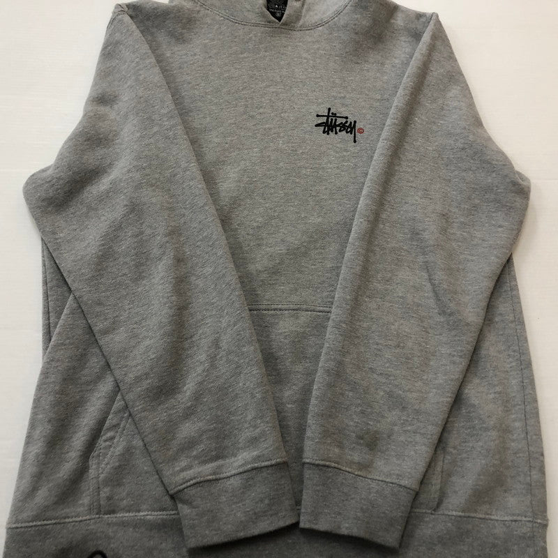 【中古品】【メンズ】 STUSSY ステューシー LOGO HOODIE ロゴ フーディ トップス プルーオーバー 142-260702-sa-20-tei サイズ：L カラー：グレー 万代Net店