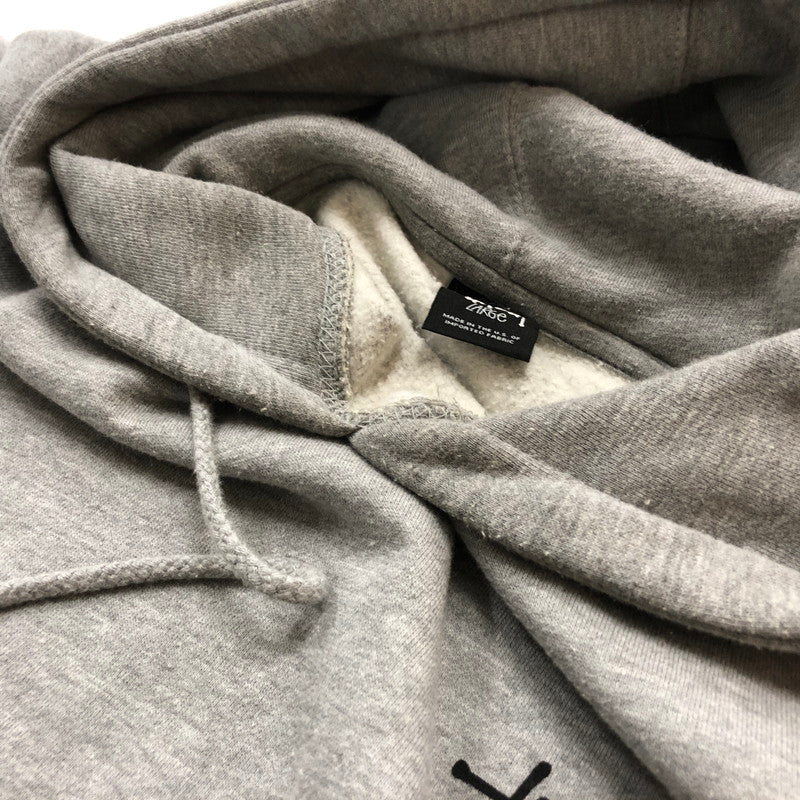 【中古品】【メンズ】 STUSSY ステューシー LOGO HOODIE ロゴ フーディ トップス プルーオーバー 142-260702-sa-20-tei サイズ：L カラー：グレー 万代Net店