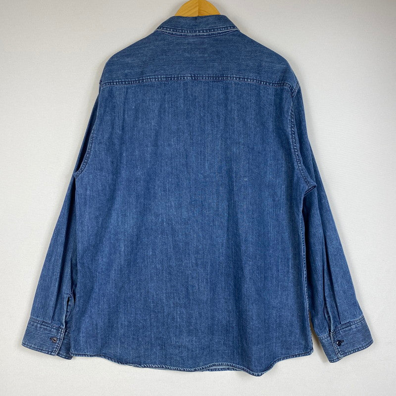 【中古品】【メンズ】 KOJIMA GENES 児島ジーンズ DENIM SHIRT MADE IN JAPAN デニムシャツ トップス 日本製 145-260702-ss-04-tei サイズ：XL カラー：インディゴ 万代Net店