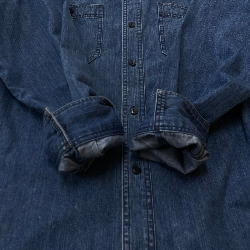 【中古品】【メンズ】 KOJIMA GENES 児島ジーンズ DENIM SHIRT MADE IN JAPAN デニムシャツ トップス 日本製 145-260702-ss-04-tei サイズ：XL カラー：インディゴ 万代Net店