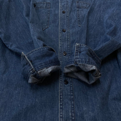 【中古品】【メンズ】 KOJIMA GENES 児島ジーンズ DENIM SHIRT MADE IN JAPAN デニムシャツ トップス 日本製 145-260702-ss-04-tei サイズ：XL カラー：インディゴ 万代Net店