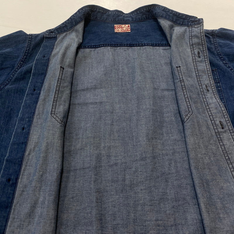 【中古品】【メンズ】 KOJIMA GENES 児島ジーンズ DENIM SHIRT MADE IN JAPAN デニムシャツ トップス 日本製 145-260702-ss-04-tei サイズ：XL カラー：インディゴ 万代Net店