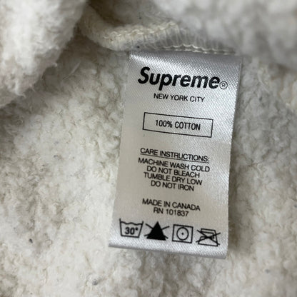 【中古品】【メンズ】 SUPREME シュプリーム 19FW SMALL BOX LOGO CREWNECK 19年秋冬 スモール ボックス ロゴ クールネック 長袖 トップス トレーナ－ 149-260618-sa-12-tei サイズ：L カラー：クリーム 万代Net店
