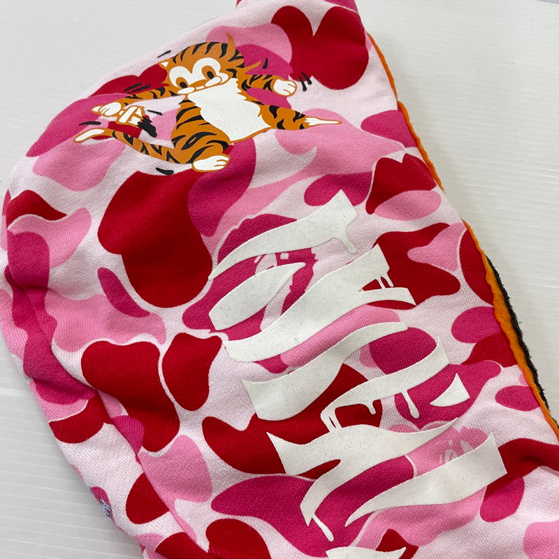 【中古品】【メンズ】 A BATHINGAPE アベイシングエイプ SHARK FULLZIP HOODIE 001ZPK801003M シャーク フルジップ フーディ 長袖 トップス パーカー 144-260615-sa-11-tei サイズ：M カラー：ピンク 万代Net店