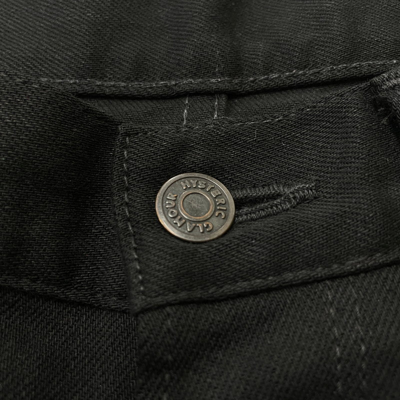 【中古品】【メンズ】 HYSTERIC GLAMOUR ヒステリック グラマー STUDDED STRAIGHT DENIM 0241AP20 スタッズ スリムストレート デニムパンツ ボトムス 151-260615-sa-15-tei サイズ：30 カラー：ブラック 万代Net店
