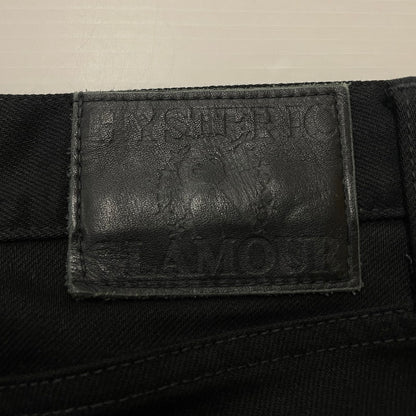【中古品】【メンズ】 HYSTERIC GLAMOUR ヒステリック グラマー STUDDED STRAIGHT DENIM 0241AP20 スタッズ スリムストレート デニムパンツ ボトムス 151-260615-sa-15-tei サイズ：30 カラー：ブラック 万代Net店