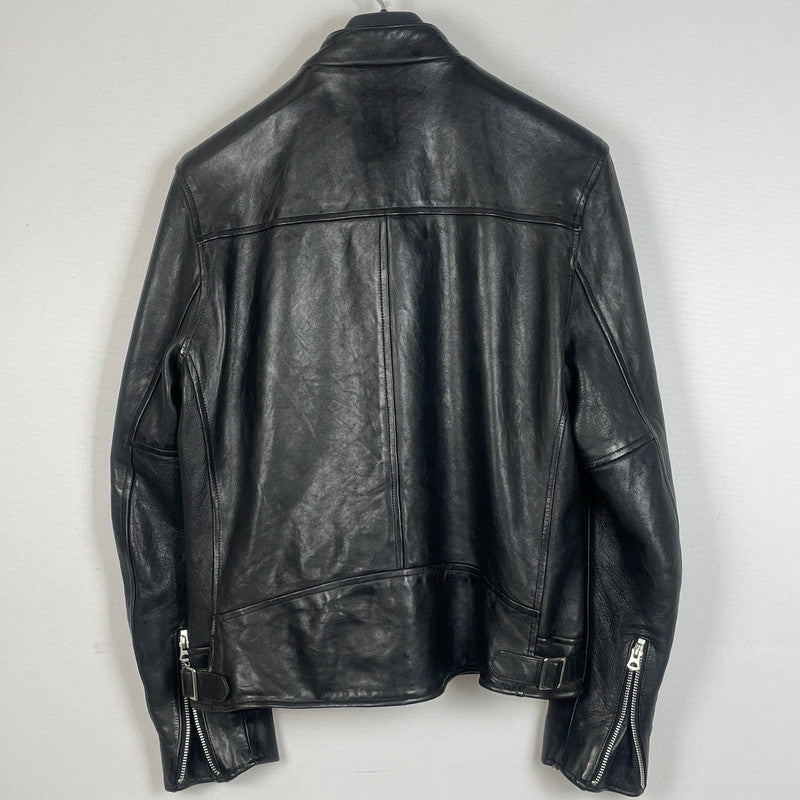 【中古品】【メンズ】 SCHOTT ショット DOUBLE BREST RIDERS JACKET 3171060 ダブル ベスト ライダース ジャケット アウター 145-260615-sa-13-tei サイズ：L カラー：ブラック 万代Net店