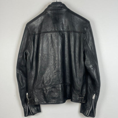 【中古品】【メンズ】 SCHOTT ショット DOUBLE BREST RIDERS JACKET 3171060 ダブル ベスト ライダース ジャケット アウター 145-260615-sa-13-tei サイズ：L カラー：ブラック 万代Net店