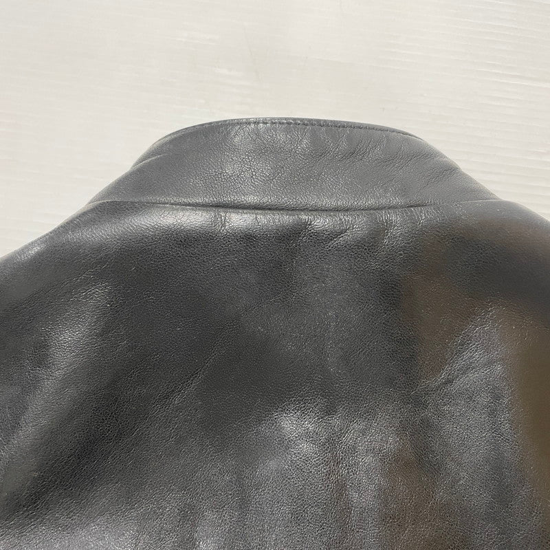 【中古品】【メンズ】 SCHOTT ショット DOUBLE BREST RIDERS JACKET 3171060 ダブル ベスト ライダース ジャケット アウター 145-260615-sa-13-tei サイズ：L カラー：ブラック 万代Net店