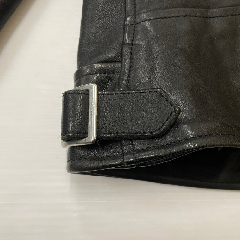 【中古品】【メンズ】 SCHOTT ショット DOUBLE BREST RIDERS JACKET 3171060 ダブル ベスト ライダース ジャケット アウター 145-260615-sa-13-tei サイズ：L カラー：ブラック 万代Net店