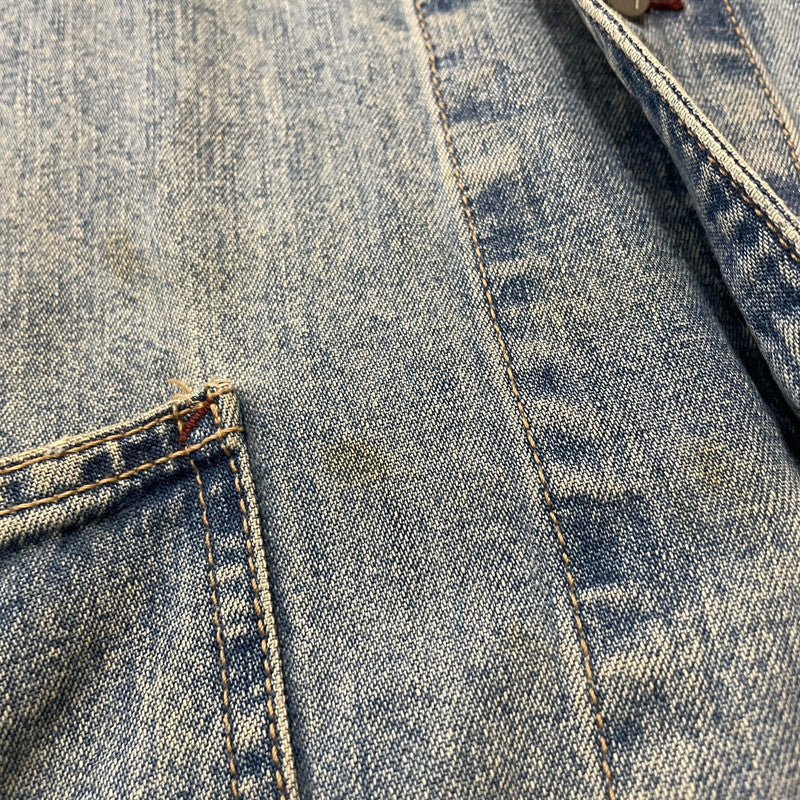 【中古品】【メンズ】 CALVIN KLEIN カルバンクライン 90’ｓ COVERALL DENIM JACKET 90年代 カバーオール デニム ジャケット アウター 141-260615-sa-12-tei サイズ：XL カラー：インディゴ 万代Net店