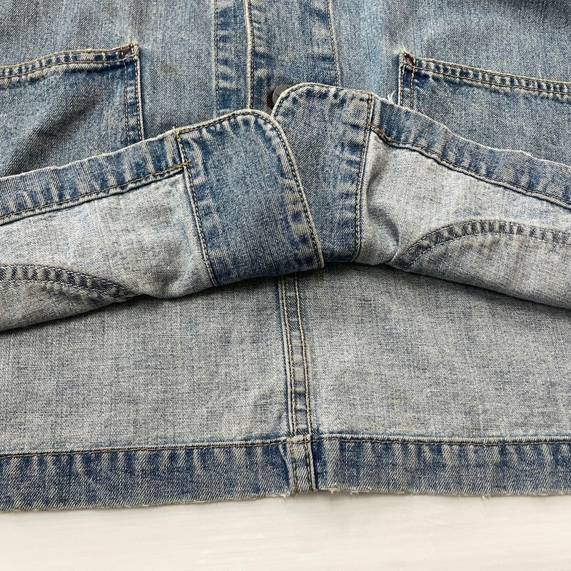 【中古品】【メンズ】 CALVIN KLEIN カルバンクライン 90’ｓ COVERALL DENIM JACKET 90年代 カバーオール デニム ジャケット アウター 141-260615-sa-12-tei サイズ：XL カラー：インディゴ 万代Net店