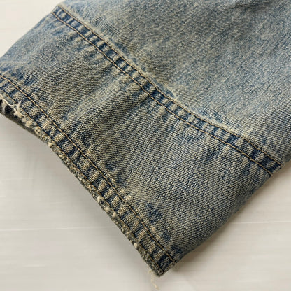 【中古品】【メンズ】 CALVIN KLEIN カルバンクライン 90’ｓ COVERALL DENIM JACKET 90年代 カバーオール デニム ジャケット アウター 141-260615-sa-12-tei サイズ：XL カラー：インディゴ 万代Net店