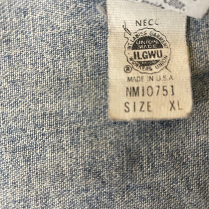【中古品】【メンズ】 CALVIN KLEIN カルバンクライン 90’ｓ COVERALL DENIM JACKET 90年代 カバーオール デニム ジャケット アウター 141-260615-sa-12-tei サイズ：XL カラー：インディゴ 万代Net店