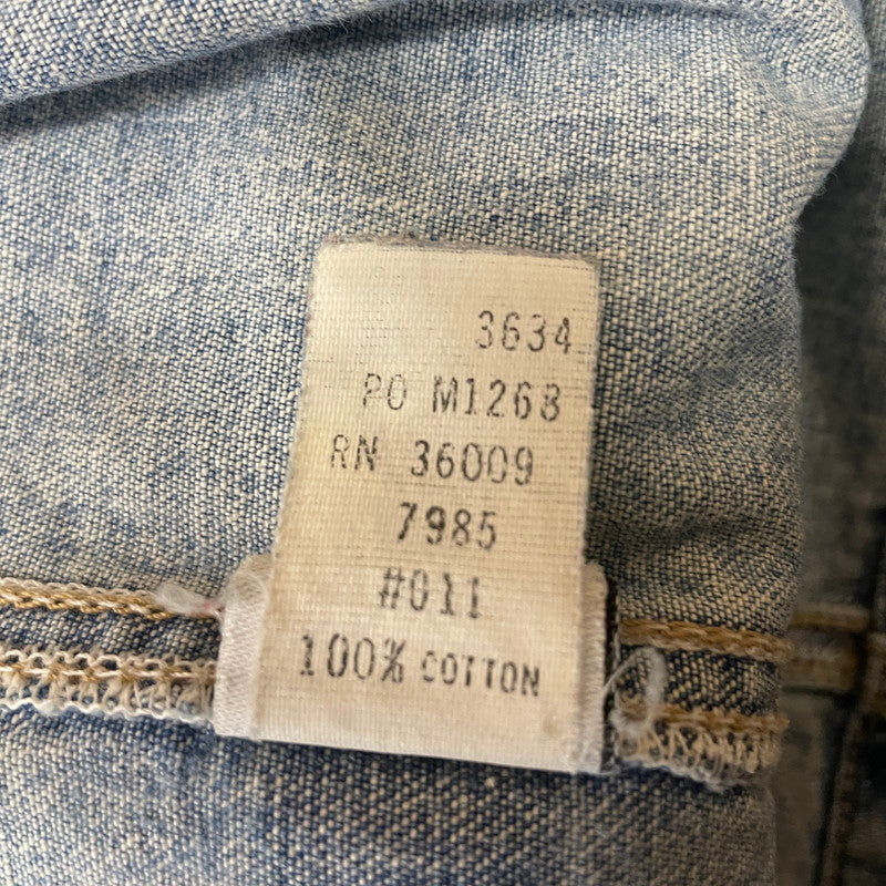 【中古品】【メンズ】 CALVIN KLEIN カルバンクライン 90’ｓ COVERALL DENIM JACKET 90年代 カバーオール デニム ジャケット アウター 141-260615-sa-12-tei サイズ：XL カラー：インディゴ 万代Net店