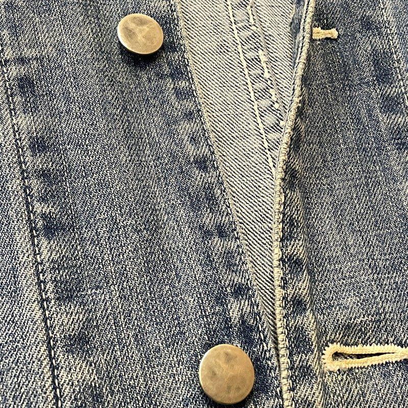 【現状渡し品】【メンズ】 JOUNAL STANDARD ジャーナル スタンダード USED PROCESSING NOCOLLAR COVERALL ユーズド 加工 ノーカラーカバーオール アウター 147-260830-sa-09-tei サイズ：M カラー：インディゴ 万代Net店