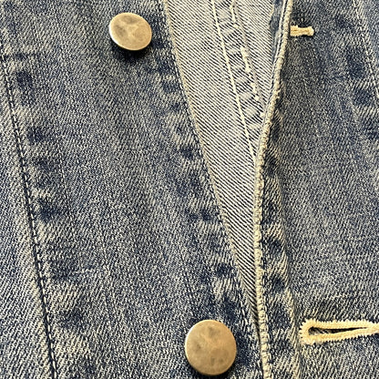 【現状渡し品】【メンズ】 JOUNAL STANDARD ジャーナル スタンダード USED PROCESSING NOCOLLAR COVERALL ユーズド 加工 ノーカラーカバーオール アウター 147-260830-sa-09-tei サイズ：M カラー：インディゴ 万代Net店