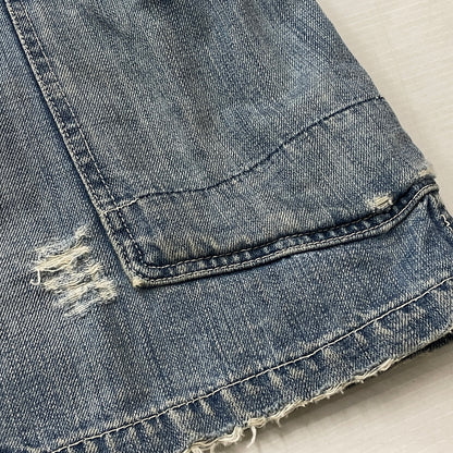【現状渡し品】【メンズ】 JOUNAL STANDARD ジャーナル スタンダード USED PROCESSING NOCOLLAR COVERALL ユーズド 加工 ノーカラーカバーオール アウター 147-260830-sa-09-tei サイズ：M カラー：インディゴ 万代Net店