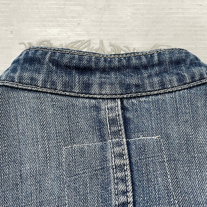 【現状渡し品】【メンズ】 JOUNAL STANDARD ジャーナル スタンダード USED PROCESSING NOCOLLAR COVERALL ユーズド 加工 ノーカラーカバーオール アウター 147-260830-sa-09-tei サイズ：M カラー：インディゴ 万代Net店