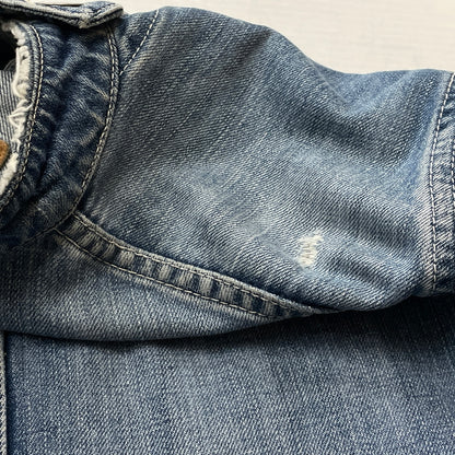 【現状渡し品】【メンズ】 JOUNAL STANDARD ジャーナル スタンダード USED PROCESSING NOCOLLAR COVERALL ユーズド 加工 ノーカラーカバーオール アウター 147-260830-sa-09-tei サイズ：M カラー：インディゴ 万代Net店