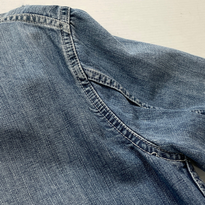 【現状渡し品】【メンズ】 JOUNAL STANDARD ジャーナル スタンダード USED PROCESSING NOCOLLAR COVERALL ユーズド 加工 ノーカラーカバーオール アウター 147-260830-sa-09-tei サイズ：M カラー：インディゴ 万代Net店